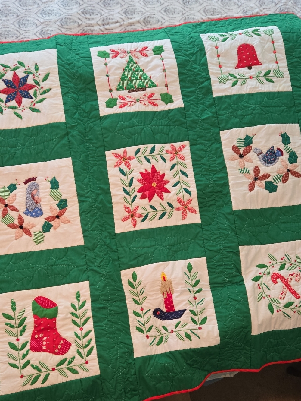 Handmade Christmas Quilt